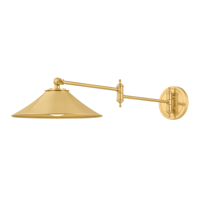 Hudson Valley Lighting Lithgow AGED BRASS 10W x 5.25H Wall Sconce