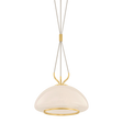Hudson Valley Lighting Baudette AGED BRASS 14.25W x 10.5H Pendant