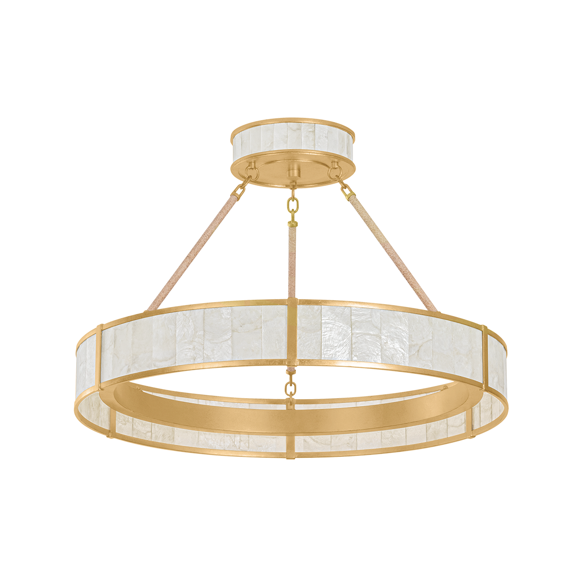 Hudson Valley Lighting Halcott VINTAGE GOLD LEAF 30W x 4.75H Chandelier