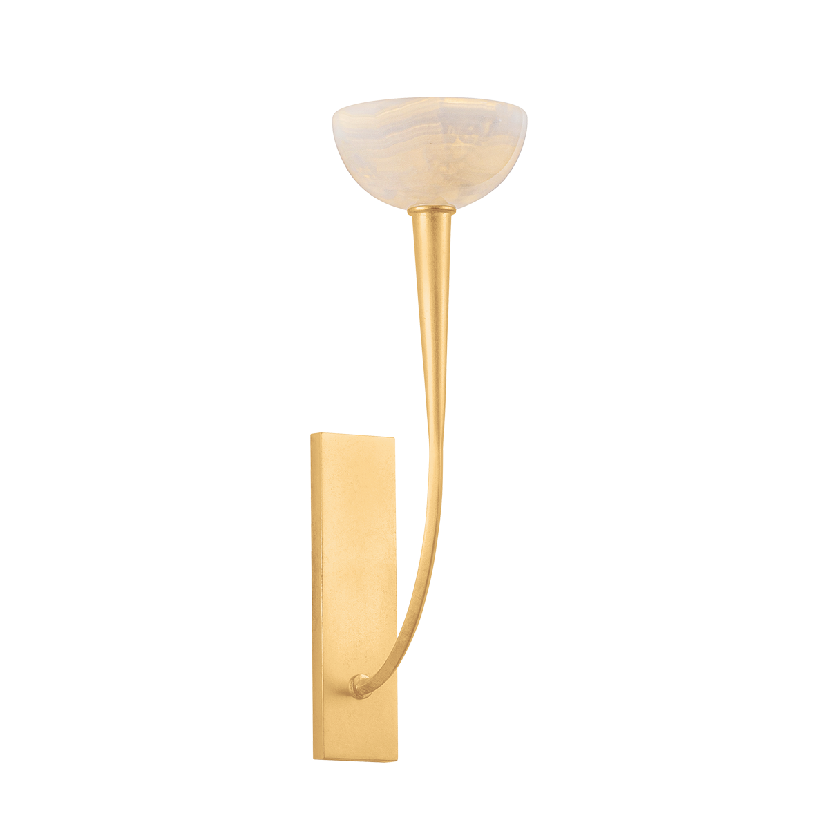 Hudson Valley Lighting Maywood VINTAGE GOLD LEAF 6W x 19.75H Wall Sconce