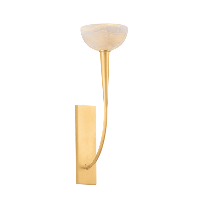 Hudson Valley Lighting Maywood VINTAGE GOLD LEAF 6W x 19.75H Wall Sconce
