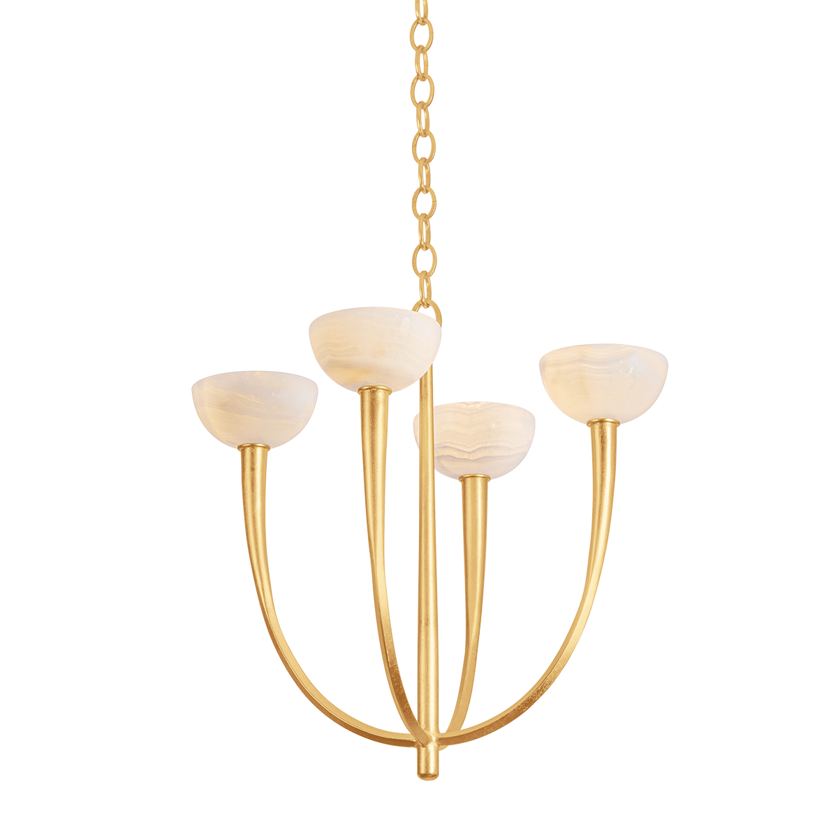 Hudson Valley Lighting Maywood VINTAGE GOLD LEAF 22.75W x 24H Chandelier