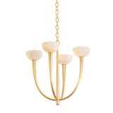 Hudson Valley Lighting Maywood VINTAGE GOLD LEAF 22.75W x 24H Chandelier
