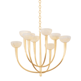 Hudson Valley Lighting Maywood VINTAGE GOLD LEAF 33.5W x 24.5H Chandelier