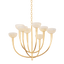 Hudson Valley Lighting Maywood VINTAGE GOLD LEAF 33.5W x 24.5H Chandelier