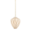 Hudson Valley Lighting Apple Valley AGED BRASS 13.25W x 18H Pendant
