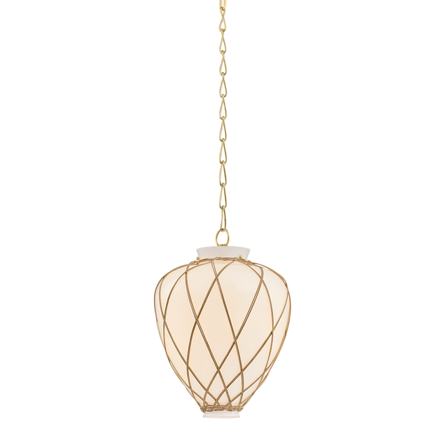 Hudson Valley Lighting Apple Valley AGED BRASS 13.25W x 18H Pendant