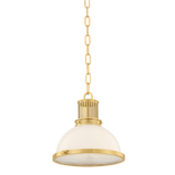 Hudson Valley Lighting Pinesbridge AGED BRASS 10.5W x 10.5H Pendant
