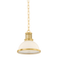 Hudson Valley Lighting Pinesbridge AGED BRASS 10.5W x 10.5H Pendant