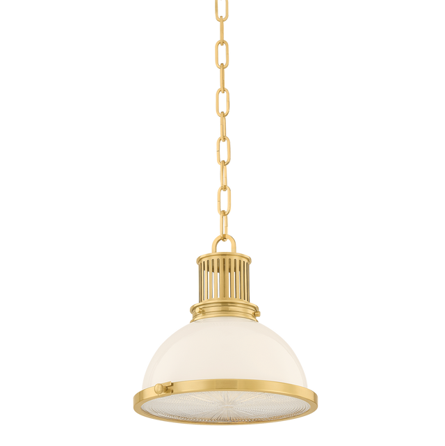 Hudson Valley Lighting Pinesbridge AGED BRASS 10.5W x 10.5H Pendant