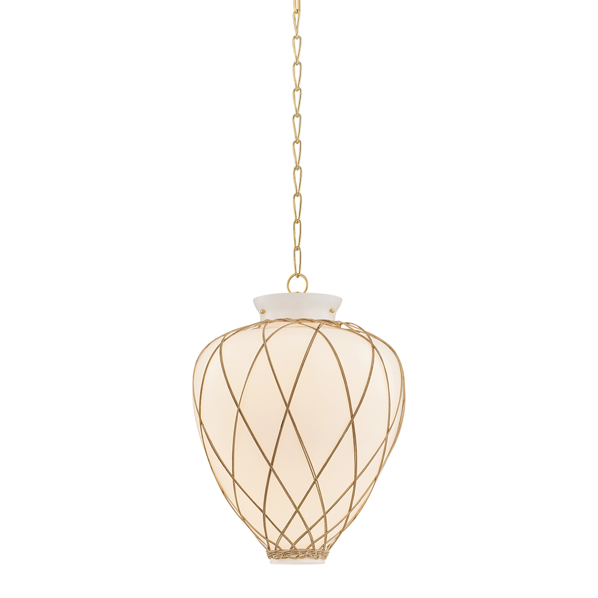 Hudson Valley Lighting Apple Valley AGED BRASS 17.25W x 23H Pendant