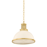 Hudson Valley Lighting Pinesbridge AGED BRASS 14.5W x 13.75H Pendant