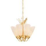 Hudson Valley Lighting Forest Glen VINTAGE GOLD LEAF 26W x 26H Chandelier