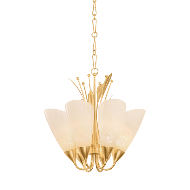 Hudson Valley Lighting Forest Glen VINTAGE GOLD LEAF 26W x 26H Chandelier