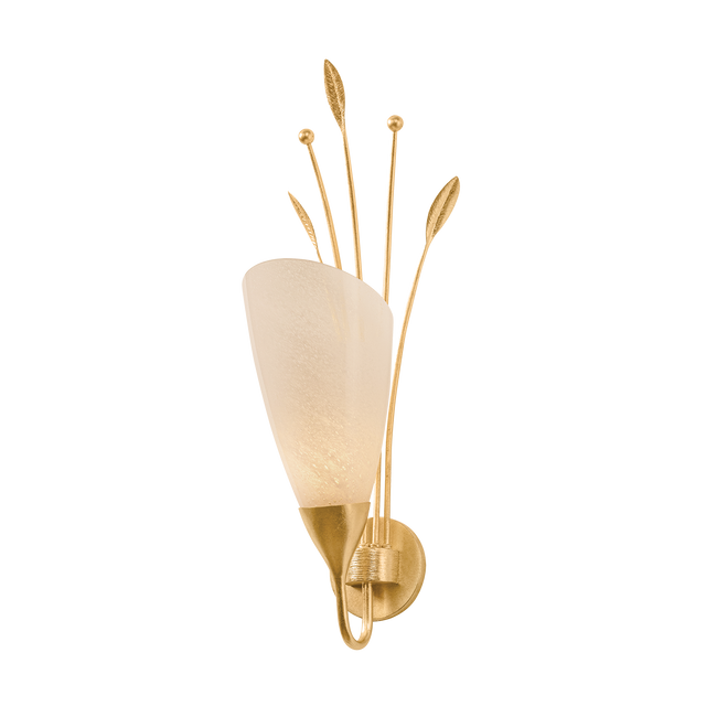 Hudson Valley Lighting Forest Glen VINTAGE GOLD LEAF 8.25W x 27.75H Wall Sconce