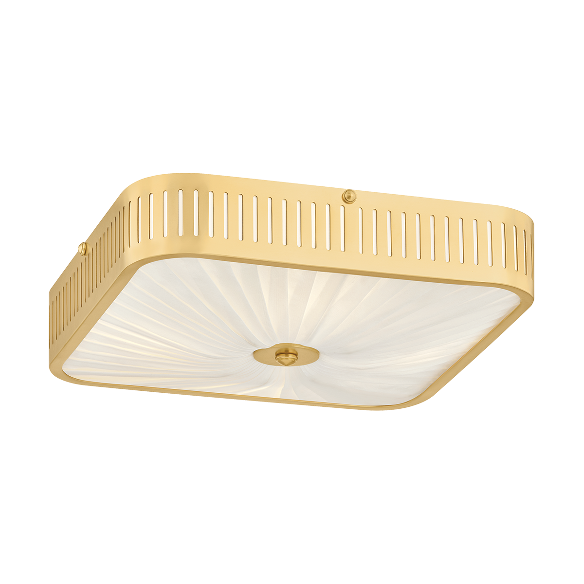 Hudson Valley Lighting Henri AGED BRASS 14.5W x 14.5L x 4.75H Semi-Flush Mount