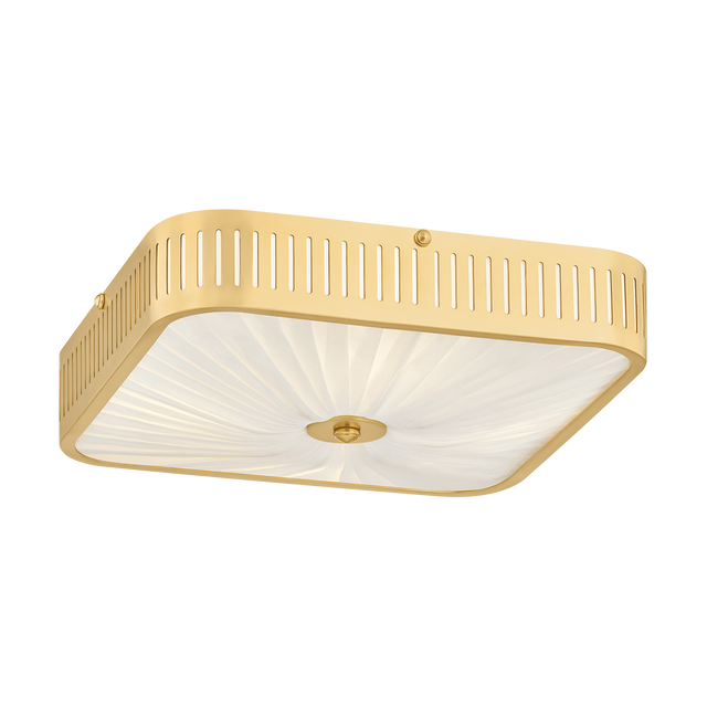 Hudson Valley Lighting Henri AGED BRASS 14.5W x 14.5L x 4.75H Semi-Flush Mount