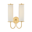 Hudson Valley Lighting Elaine AGED BRASS 10.25W x 16.5H Wall Sconce