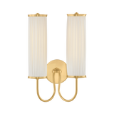 Hudson Valley Lighting Elaine AGED BRASS 10.25W x 16.5H Wall Sconce