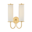 Hudson Valley Lighting Elaine AGED BRASS 10.25W x 16.5H Wall Sconce