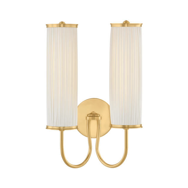 Hudson Valley Lighting Elaine AGED BRASS 10.25W x 16.5H Wall Sconce