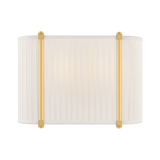 Hudson Valley Lighting Cornell AGED BRASS 12W x 8.75H Wall Sconce