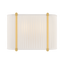 Hudson Valley Lighting Cornell AGED BRASS 12W x 8.75H Wall Sconce