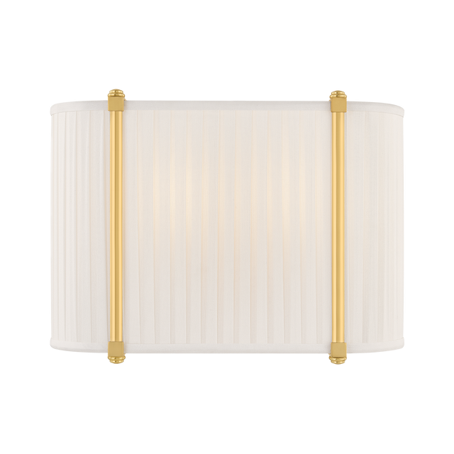 Hudson Valley Lighting Cornell AGED BRASS 12W x 8.75H Wall Sconce