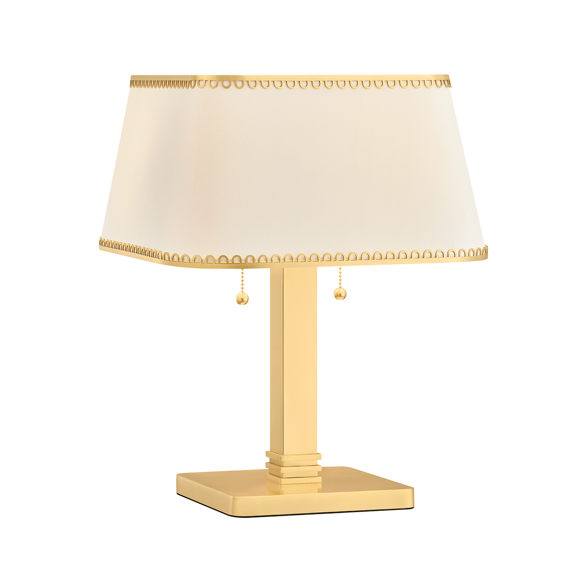 Hudson Valley Lighting Claude AGED BRASS 14W x 14L x 18H Table Lamp