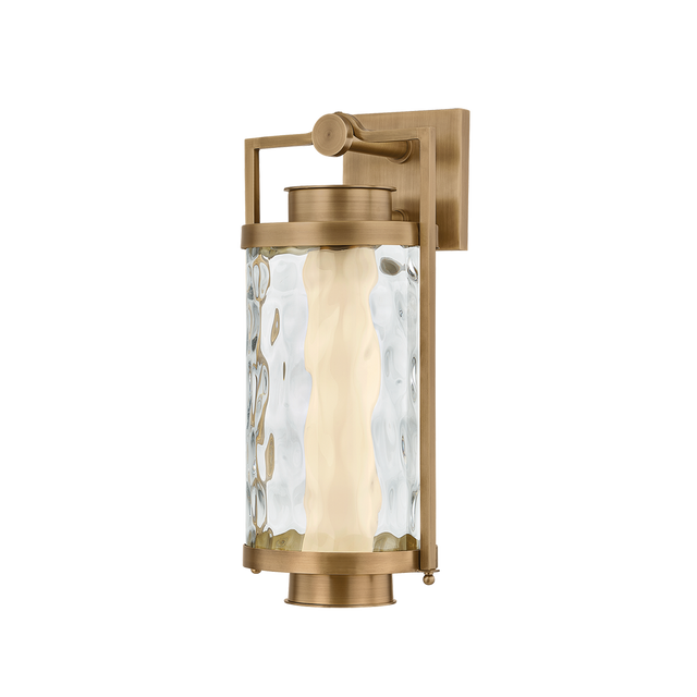 Troy Lighting Haddock PATINA BRASS 7.75W x 17H Wall Sconce