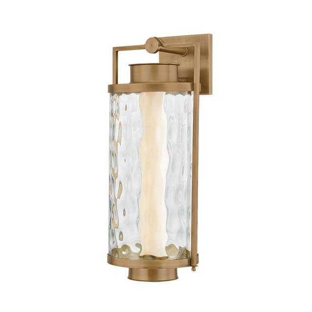 Troy Lighting Haddock PATINA BRASS 9.5W x 22.5H Wall Sconce