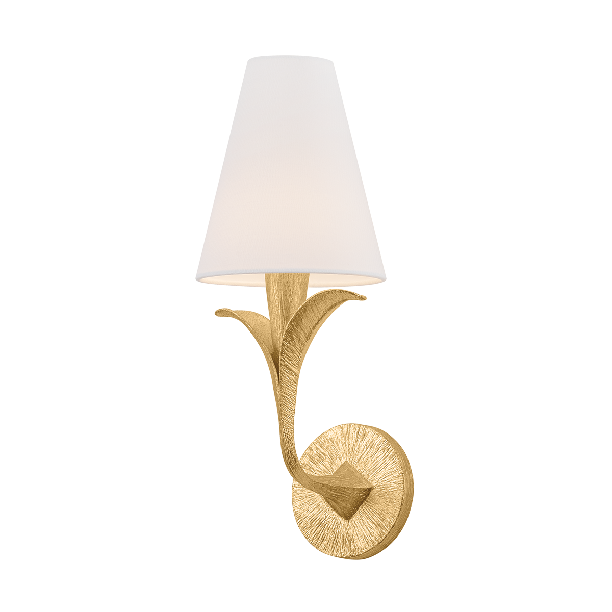 Troy Lighting Quill Gilded Ivory 7W x 16.75H Wall Sconce
