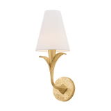 Troy Lighting Quill Gilded Ivory 7W x 16.75H Wall Sconce