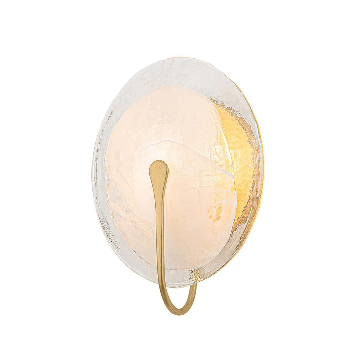 Troy Lighting Valley VINTAGE GOLD LEAF 9.25W x 12.25H Wall Sconce