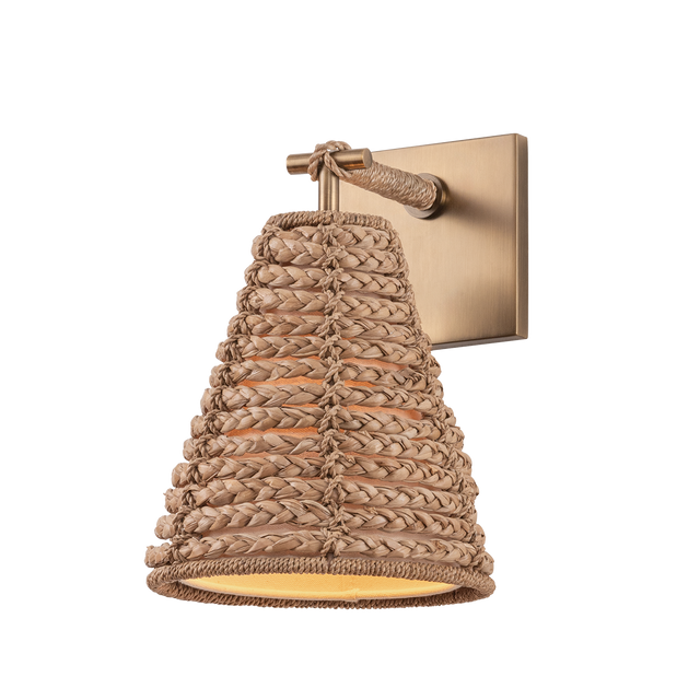 Troy Lighting Redwood PATINA BRASS 8W x 11H Wall Sconce