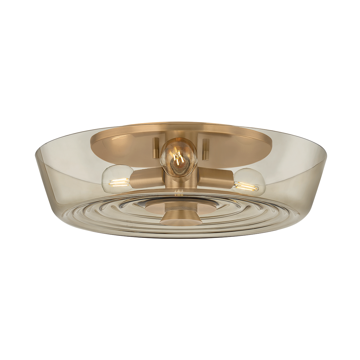 Troy Lighting Theodore PATINA BRASS 16W x 4.5H Flush Mount