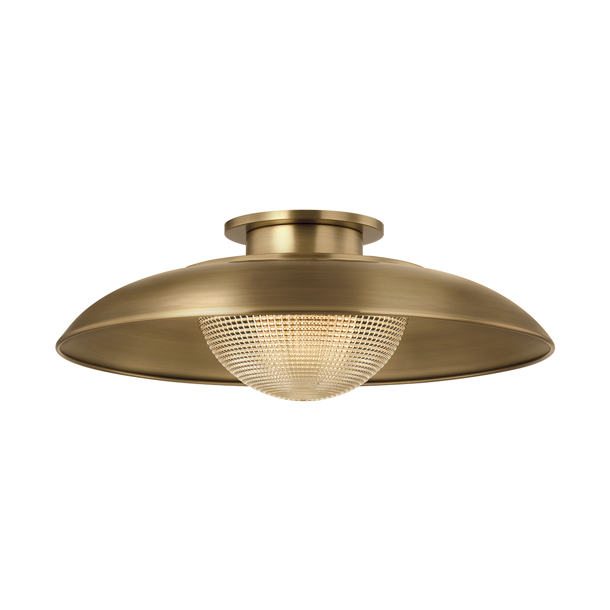 Troy Lighting Braxton PATINA BRASS 18W x 6.5H Semi-Flush Mount