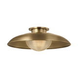 Troy Lighting Braxton PATINA BRASS 18W x 6.5H Semi-Flush Mount