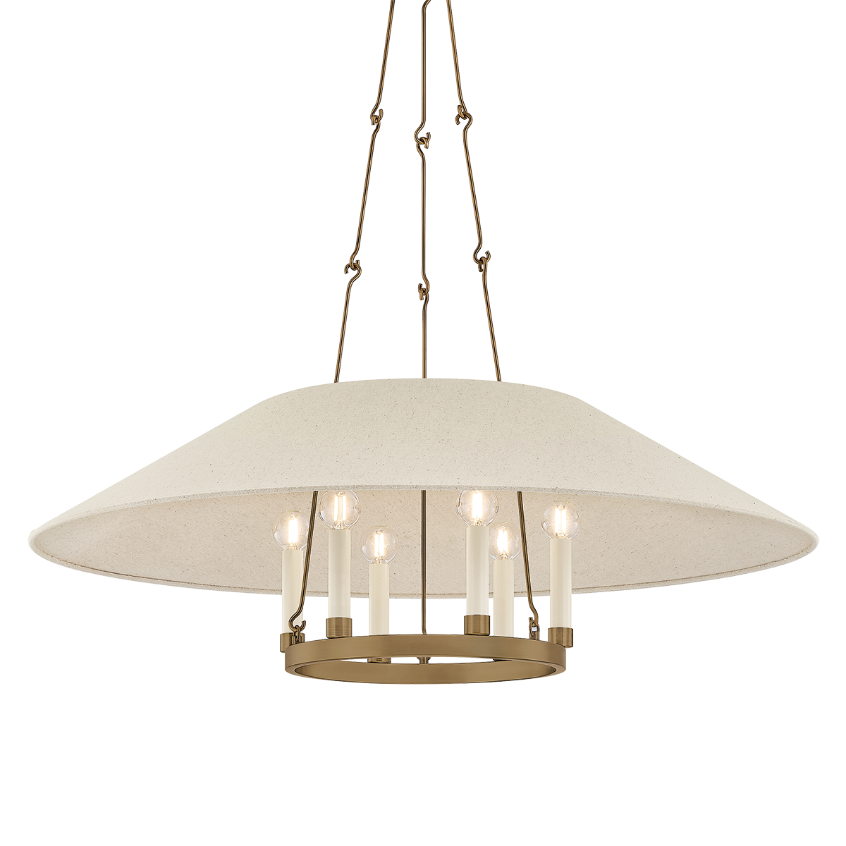 Troy Lighting Archive PATINA BRASS 38W x 12.75H Chandelier