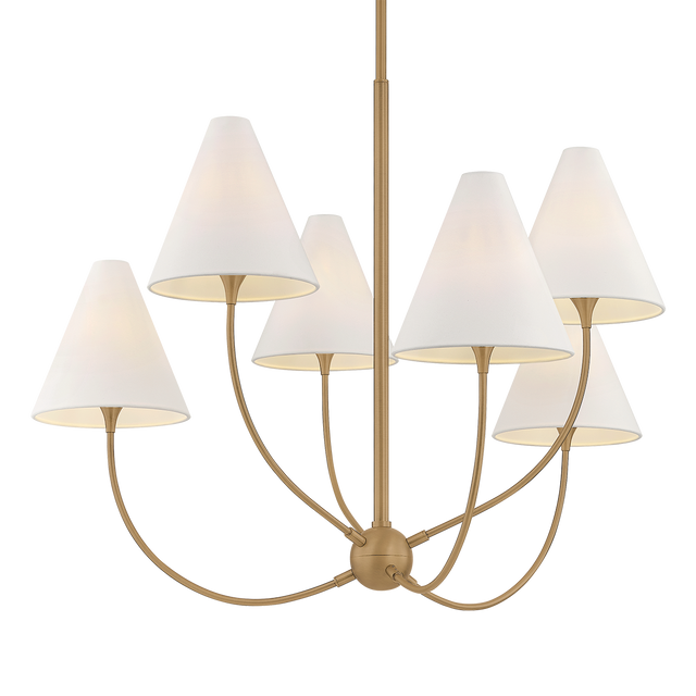 Troy Lighting Evermore PATINA BRASS 40.5W x 29.75H Chandelier