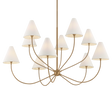 Troy Lighting Evermore PATINA BRASS 59.75W x 32.75H Chandelier