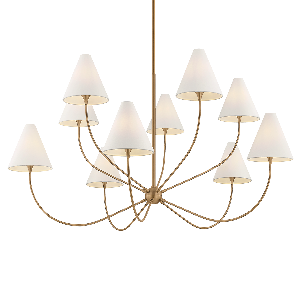 Troy Lighting Evermore PATINA BRASS 59.75W x 32.75H Chandelier