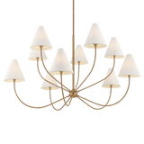 Troy Lighting Evermore PATINA BRASS 59.75W x 32.75H Chandelier