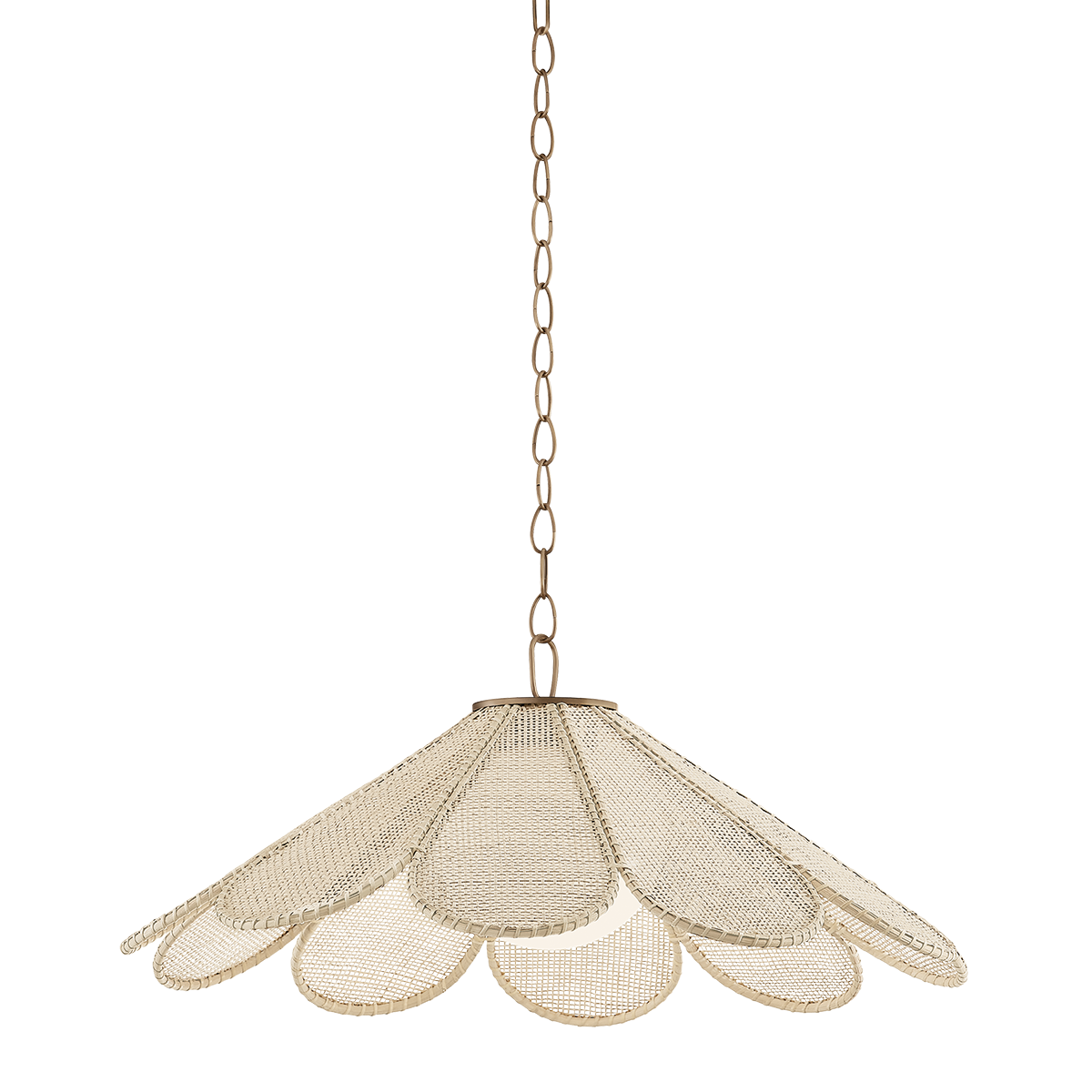 Troy Lighting Petal PATINA BRASS 36.25W x 15.25H Pendant