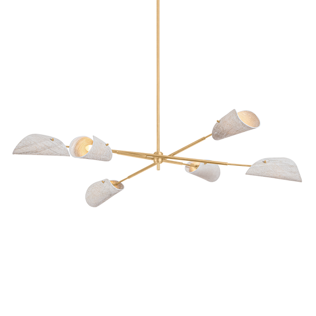 Troy Lighting Ken VINTAGE GOLD LEAF 60W x 11H Chandelier