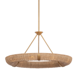 Troy Lighting Floyd PATINA GOLD LEAF 36W x 18.25H Chandelier