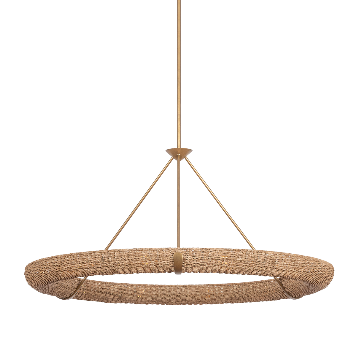 Troy Lighting Floyd PATINA GOLD LEAF 52W x 24.75H Chandelier
