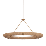 Troy Lighting Floyd PATINA GOLD LEAF 52W x 24.75H Chandelier
