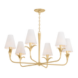 Troy Lighting Quill Gilded Ivory 40W x 20.25H Chandelier