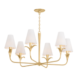 Troy Lighting Quill Gilded Ivory 40W x 20.25H Chandelier